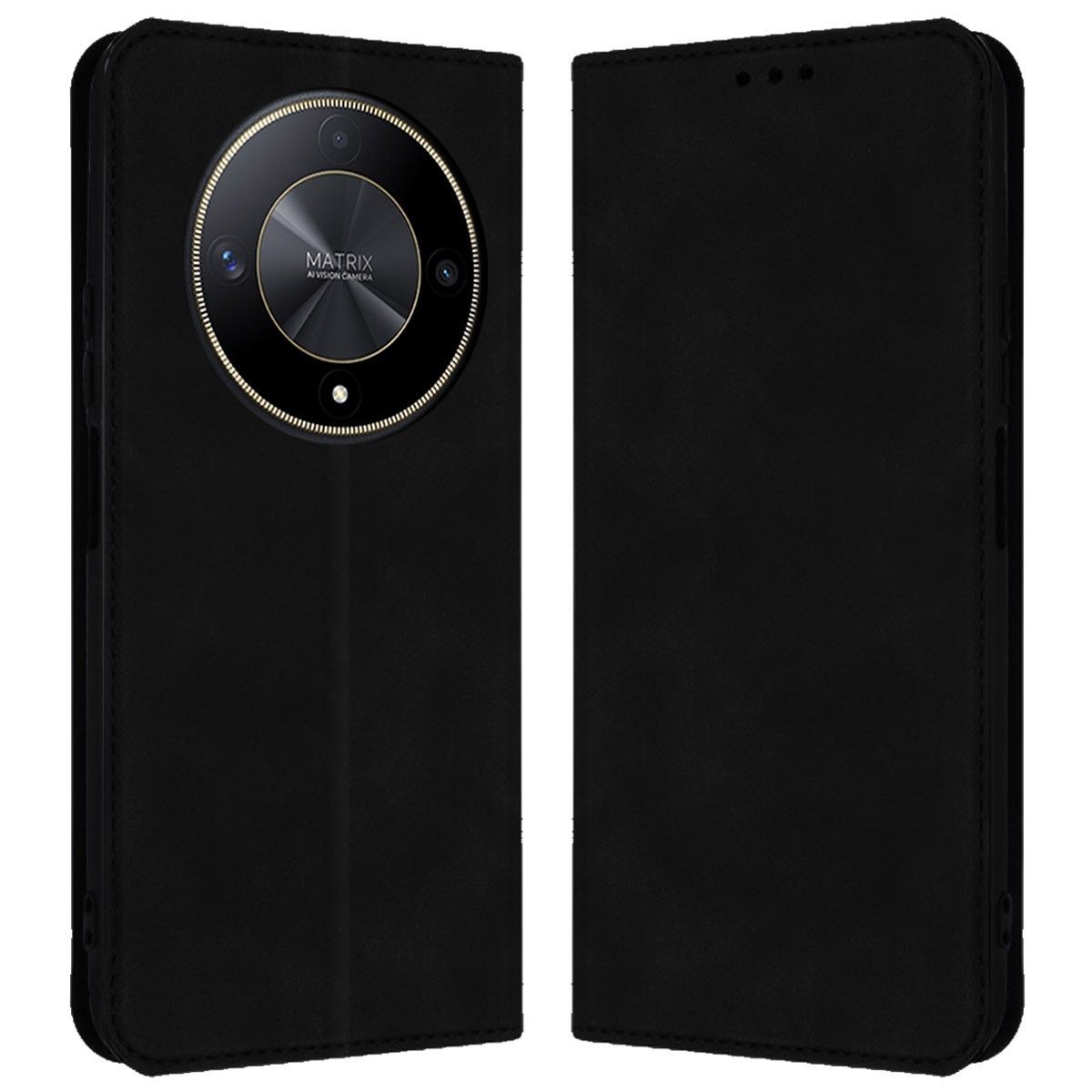 Funda Libro de Polipiel con tarjetero para Huawei Honor Magic 6 Lite 5G color Negra