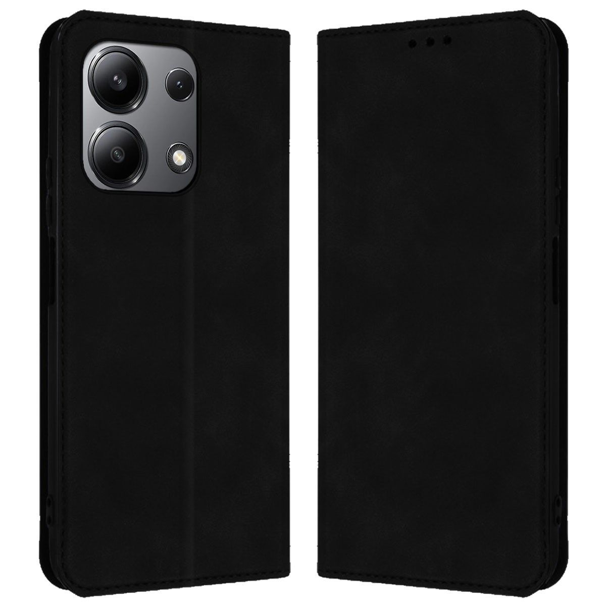 Funda Libro de Polipiel con tarjetero para Xiaomi Redmi Note 13 4G color Negra