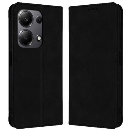 Funda Libro de Polipiel con tarjetero para Xiaomi Poco M6 Pro 4G color Negra