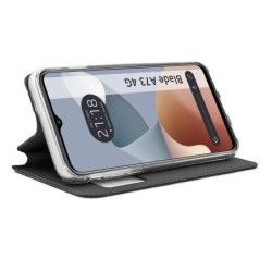 Funda Libro Soporte con Ventana para Zte Blade A73 4G color Negra 2