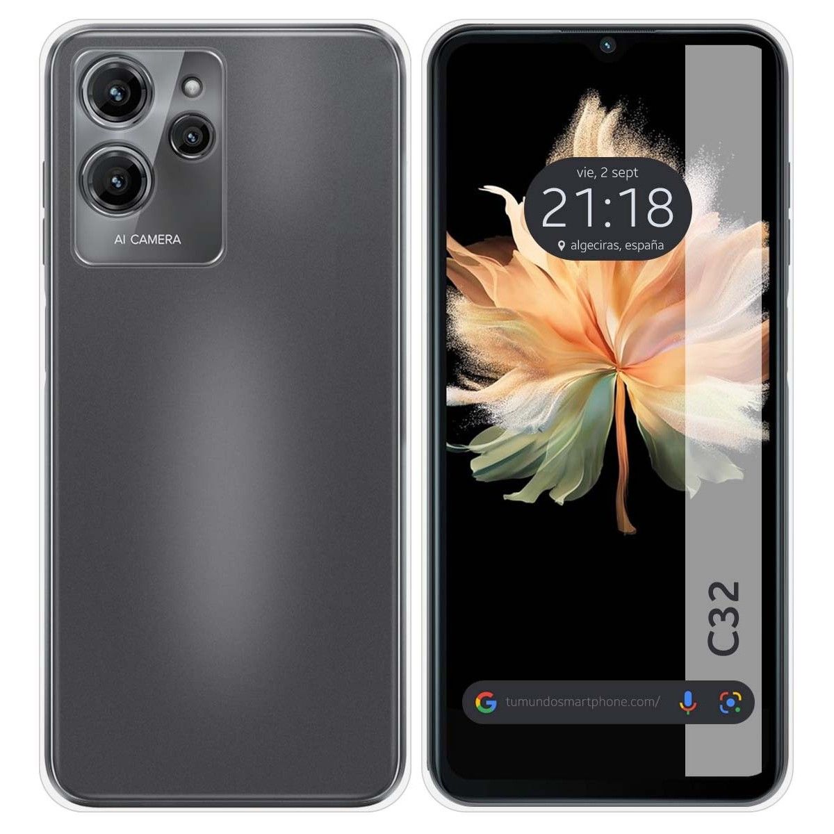 Funda Silicona Gel TPU Transparente para Oukitel C32