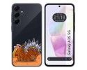 Funda Silicona Transparente para Samsung Galaxy A35 5G diseño Bufalo Dibujos