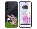 Funda Silicona Transparente para Samsung Galaxy A35 5G diseño Conejo Dibujos