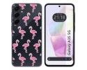 Funda Silicona Transparente para Samsung Galaxy A35 5G diseño Flamenco Dibujos
