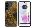 Funda Silicona Transparente para Samsung Galaxy A35 5G diseño Hojas Dibujos