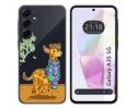 Funda Silicona Transparente para Samsung Galaxy A35 5G diseño Jirafa Dibujos