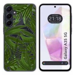 Funda Silicona Transparente para Samsung Galaxy A35 5G diseño Jungla Dibujos