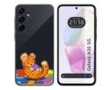 Funda Sillico Transparente para Samsung Galaxy A35 5G diseño Leopardo Dibujos