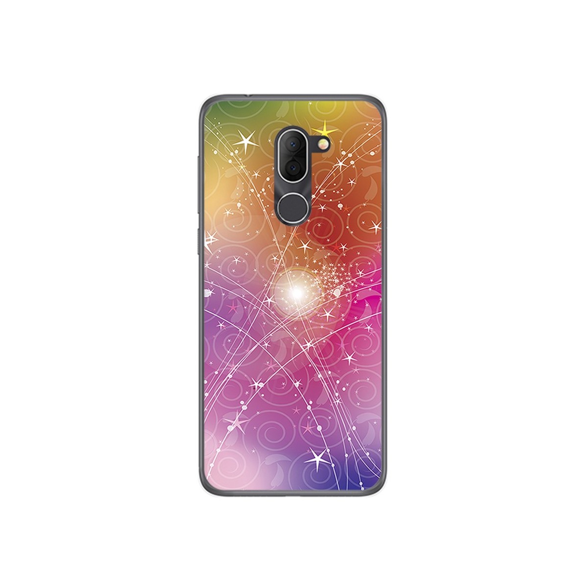 Funda Gel Tpu para Alcatel 3x Diseño Abstracto Dibujos