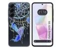 Funda Silicona Transparente para Samsung Galaxy A35 5G diseño Plumas Dibujos