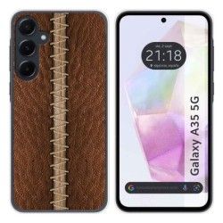Funda Silicona para Samsung Galaxy A35 5G diseño Cuero 01 Dibujos