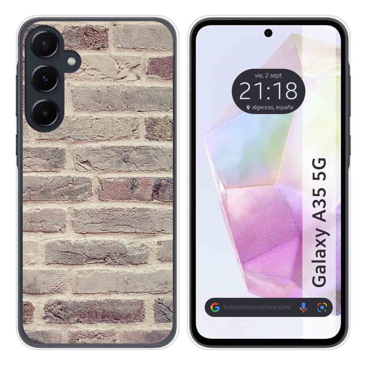 Funda Silicona para Samsung Galaxy A35 5G diseño Ladrillo 01 Dibujos