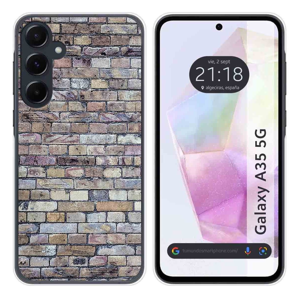 Funda Silicona para Samsung Galaxy A35 5G diseño Ladrillo 02 Dibujos