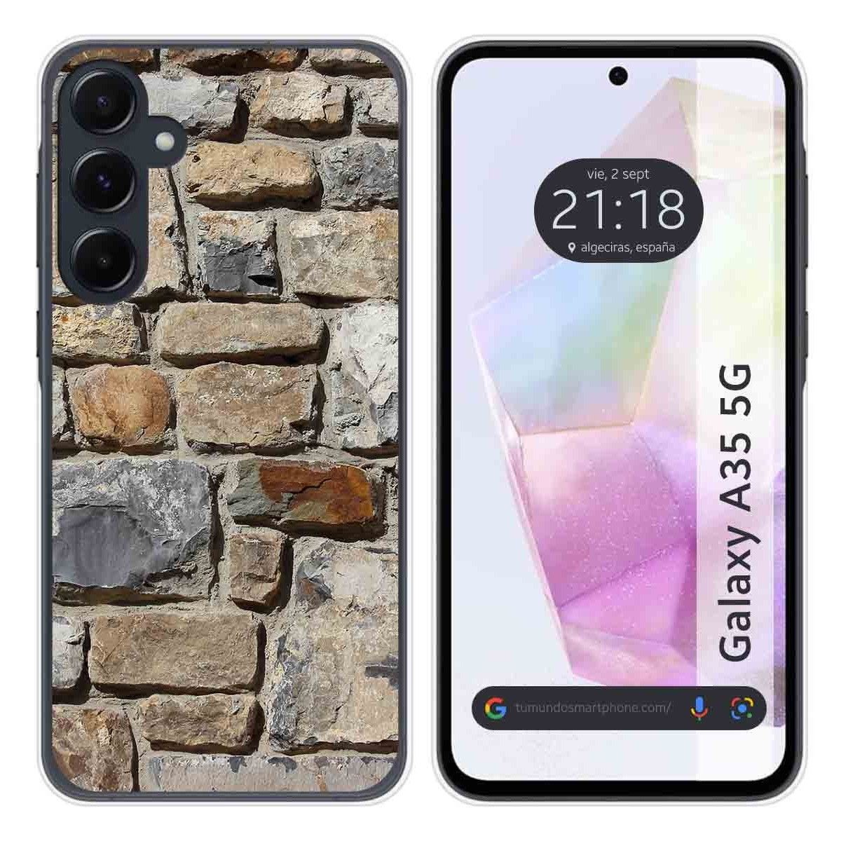 Funda Silicona para Samsung Galaxy A35 5G diseño Ladrillo 03 Dibujos