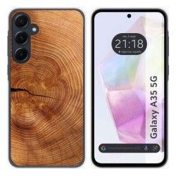 Funda Silicona para Samsung Galaxy A35 5G diseño Madera 04 Dibujos