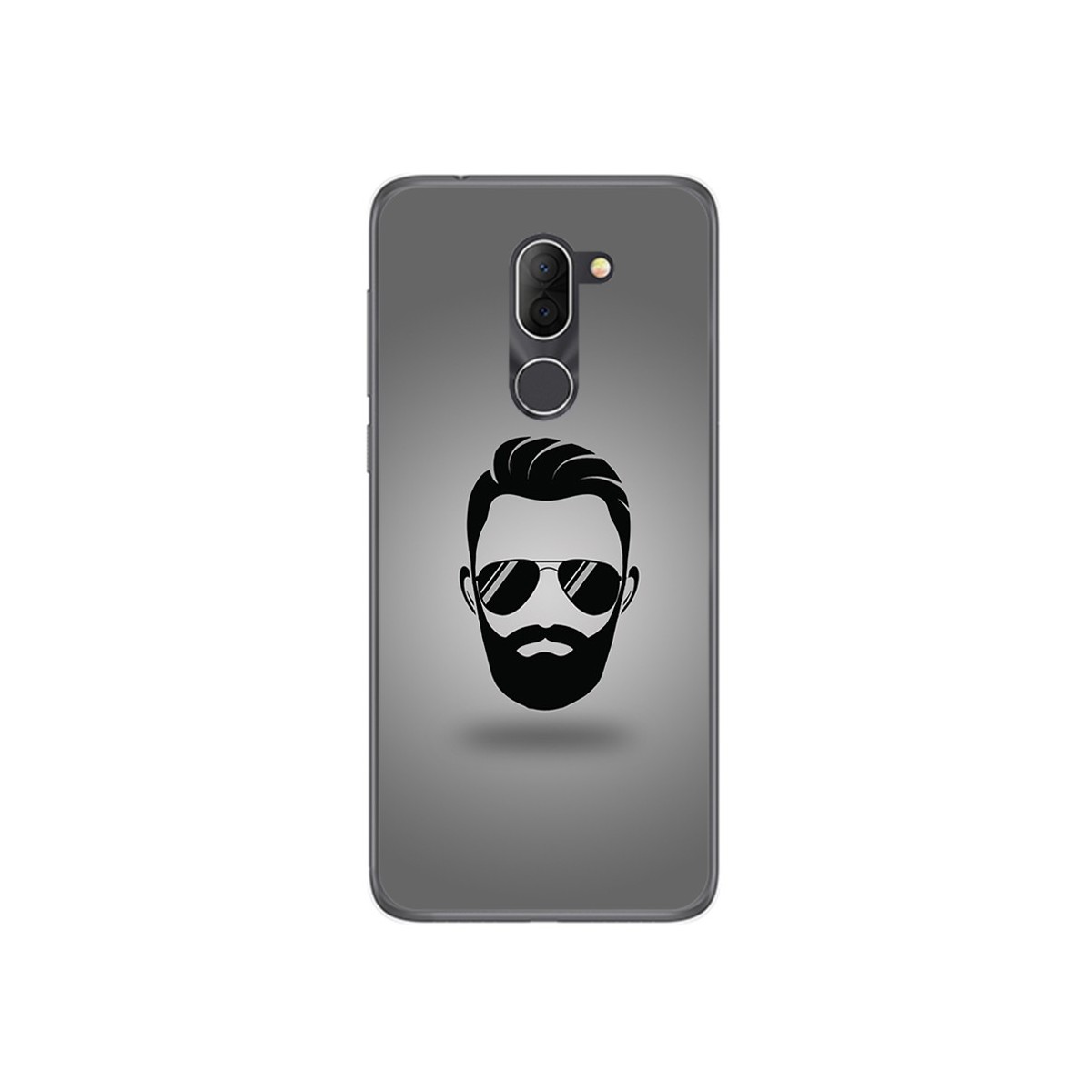Funda Gel Tpu para Alcatel 3x Diseño Barba Dibujos