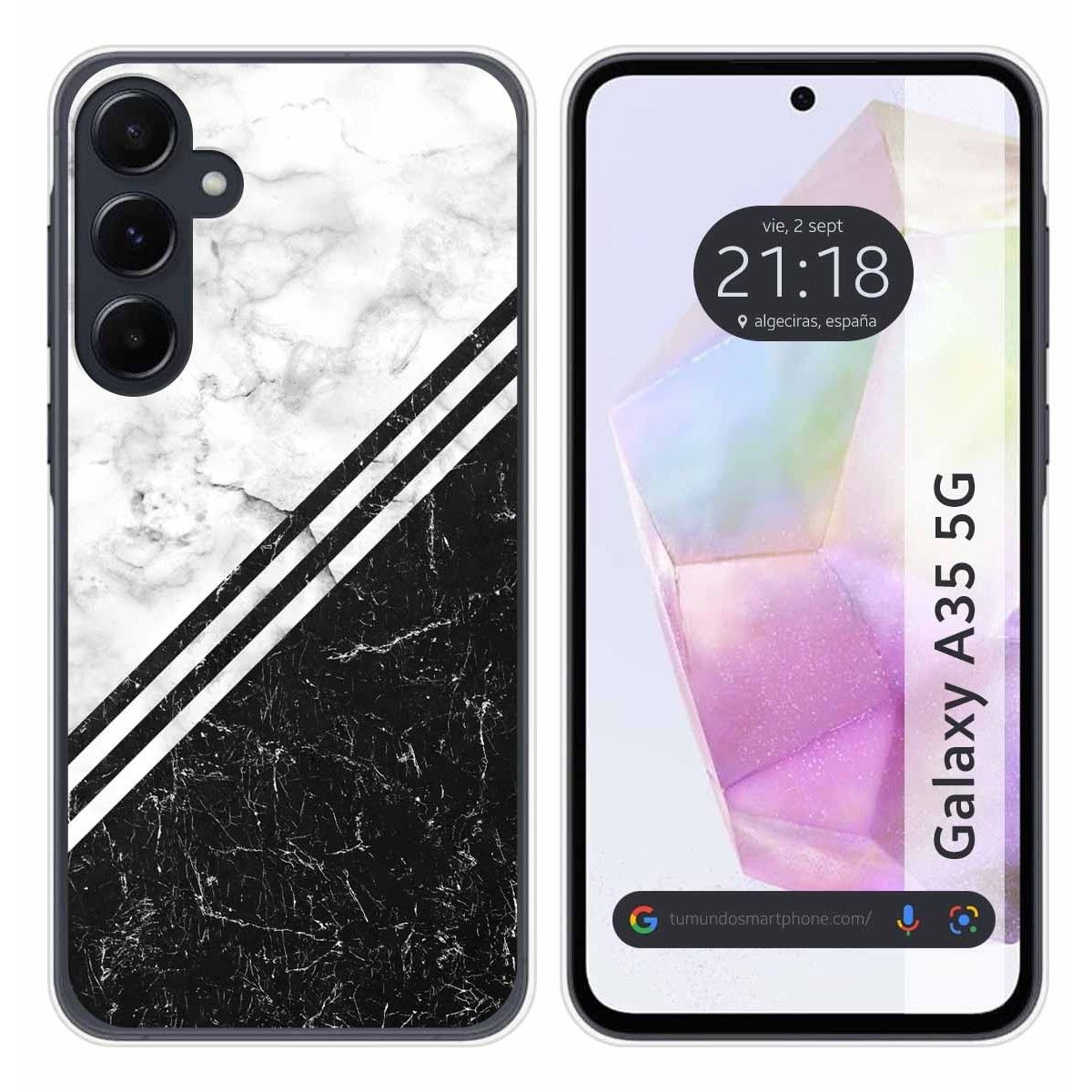 Funda Silicona para Samsung Galaxy A35 5G diseño Mármol 01 Dibujos