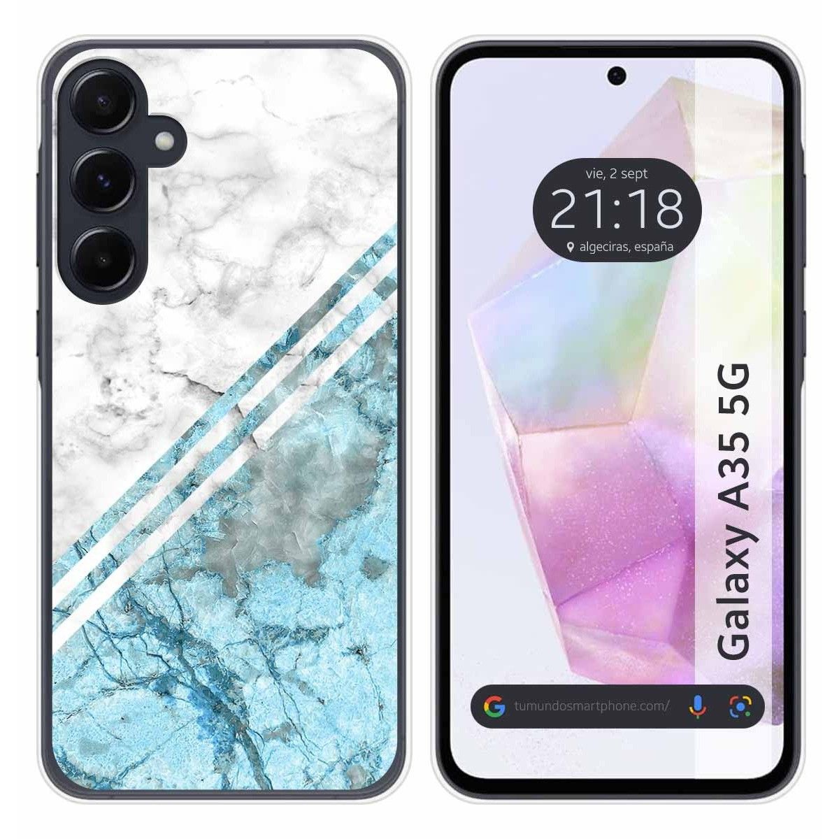 Funda Silicona para Samsung Galaxy A35 5G diseño Mármol 02 Dibujos