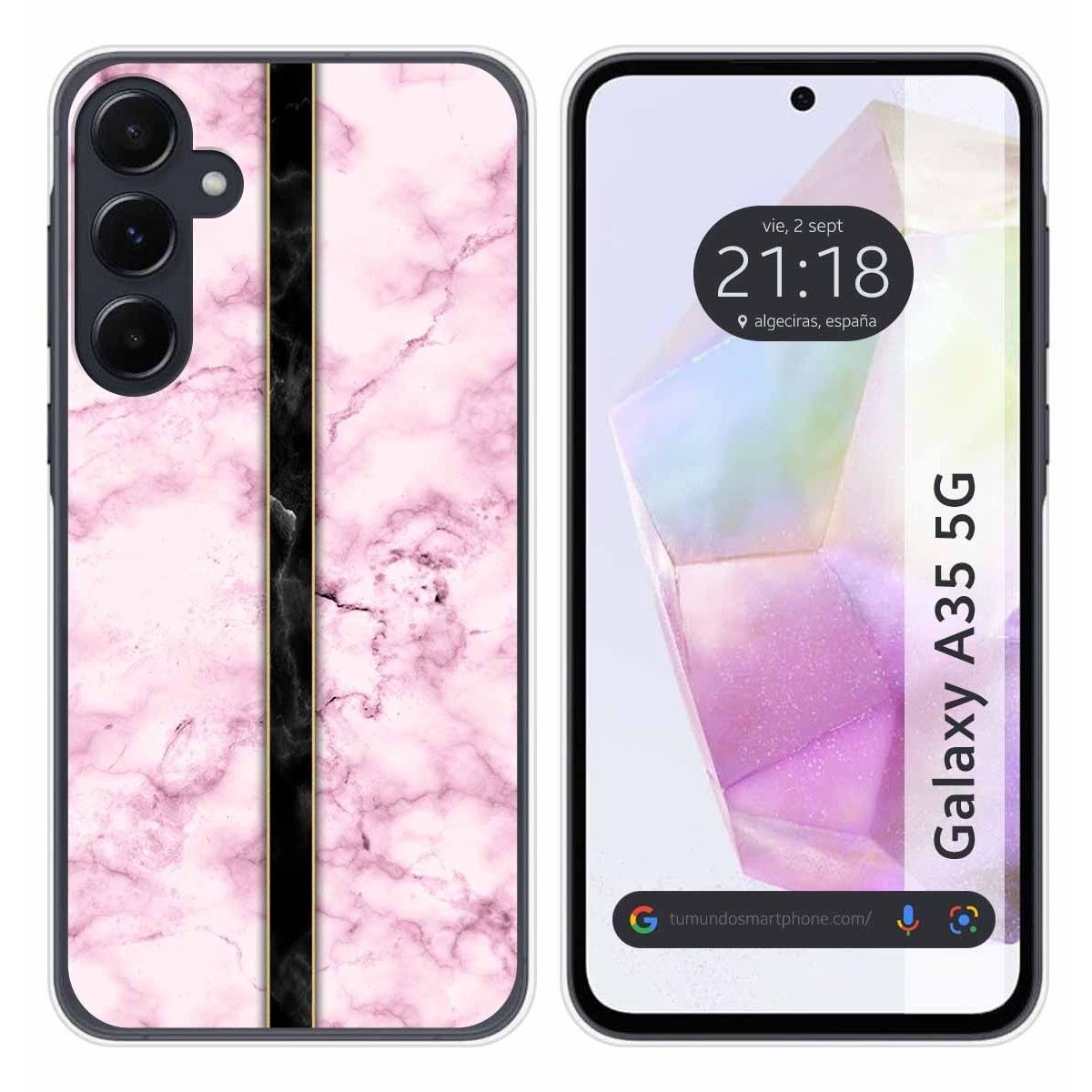 Funda Silicona para Samsung Galaxy A35 5G diseño Mármol 04 Dibujos