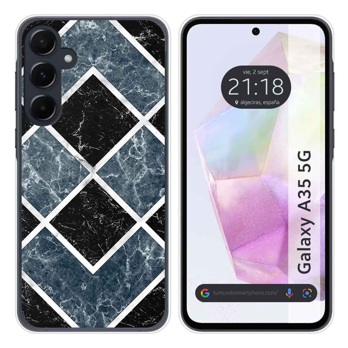 Funda Silicona para Samsung Galaxy A35 5G diseño Mármol 06 Dibujos