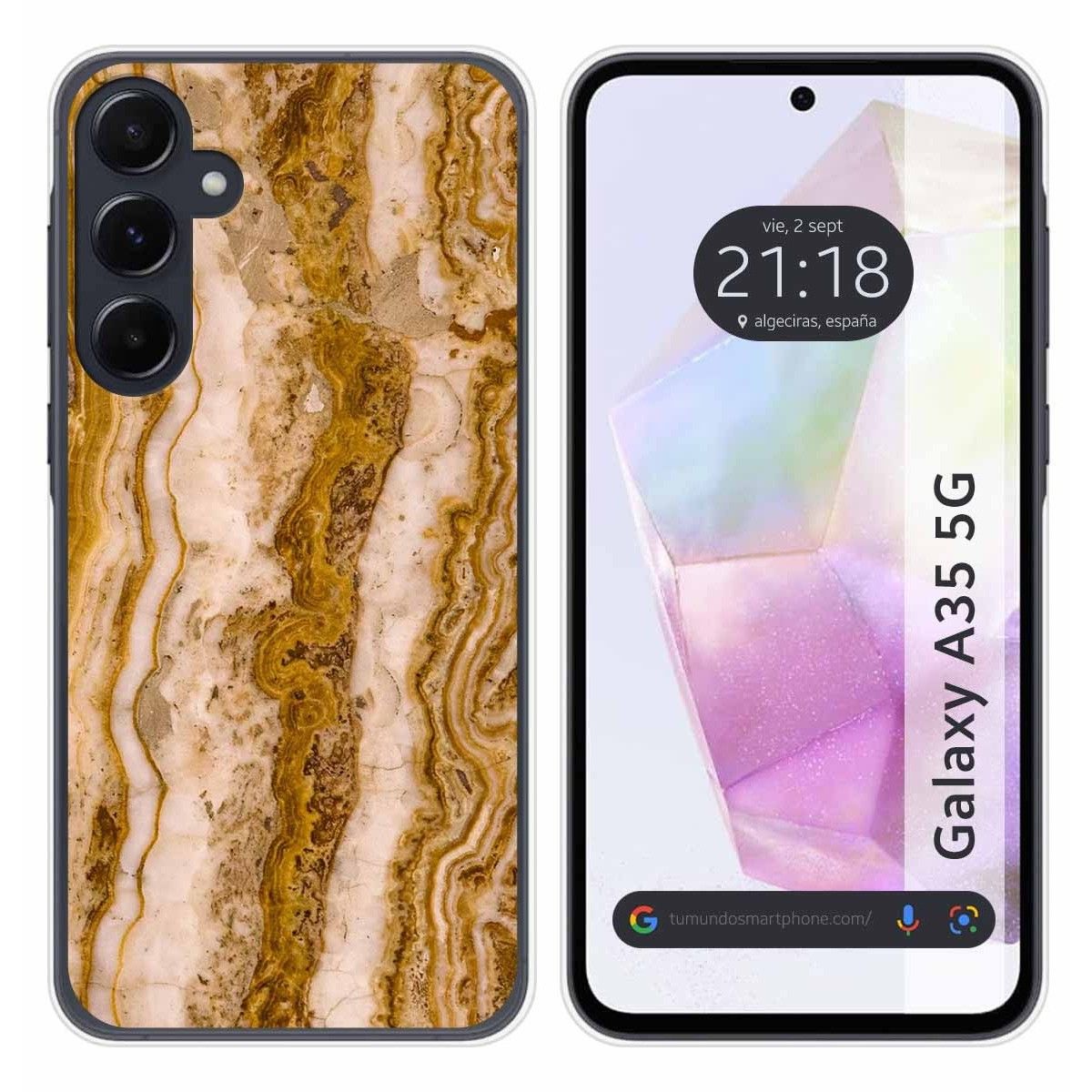Funda Silicona para Samsung Galaxy A35 5G diseño Mármol 10 Dibujos