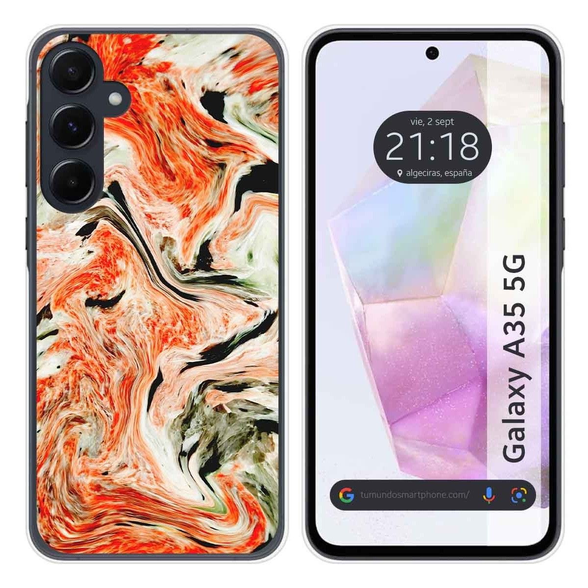 Funda Silicona para Samsung Galaxy A35 5G diseño Mármol 12 Dibujos