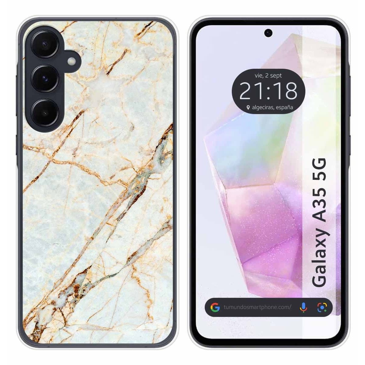 Funda Silicona para Samsung Galaxy A35 5G diseño Mármol 13 Dibujos