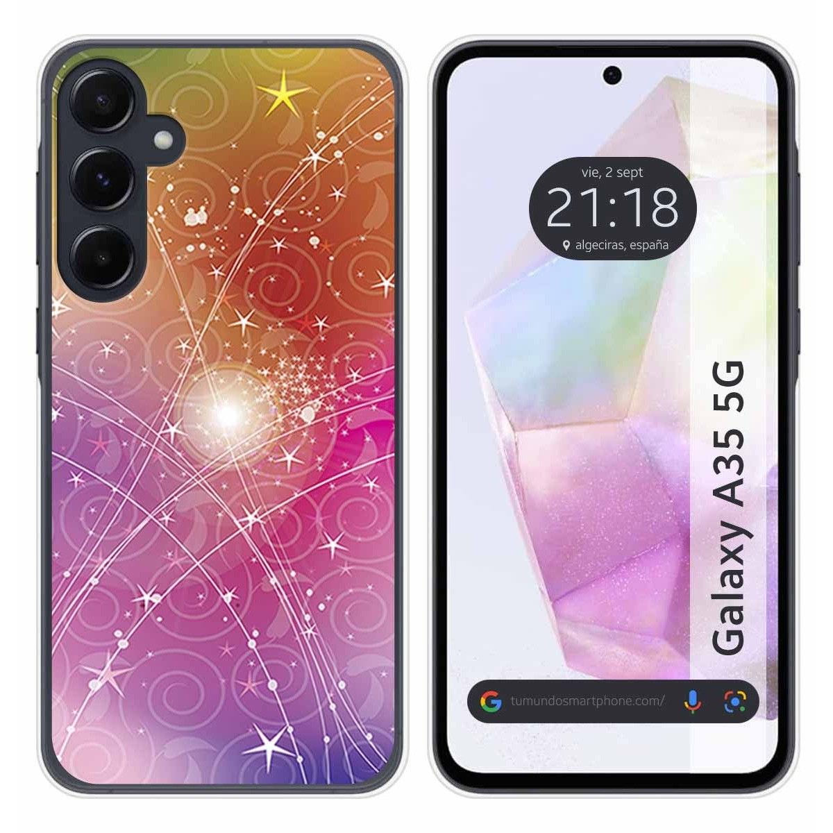 Funda Silicona para Samsung Galaxy A35 5G diseño Abstracto Dibujos