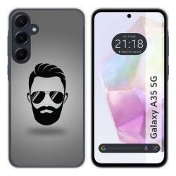 Funda Silicona para Samsung Galaxy A35 5G diseño Barba Dibujos