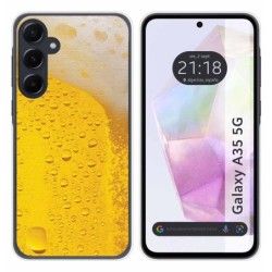 Funda Silicona para Samsung Galaxy A35 5G diseño Cerveza Dibujos