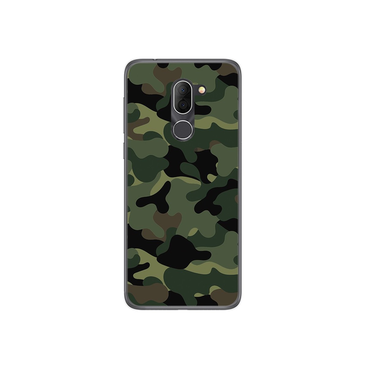 Funda Gel Tpu para Alcatel 3x Diseño Camuflaje Dibujos