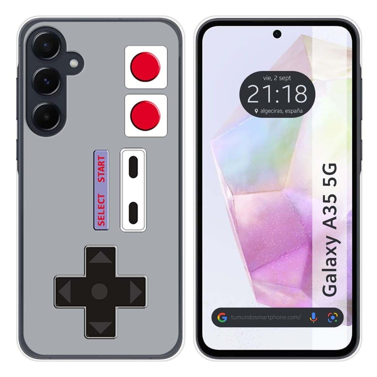 Funda Silicona para Samsung Galaxy A35 5G diseño Consola Dibujos