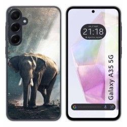 Funda Silicona para Samsung Galaxy A35 5G diseño Elefante Dibujos