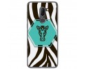 Funda Gel Tpu para Alcatel 3x Diseño Cebra Dibujos