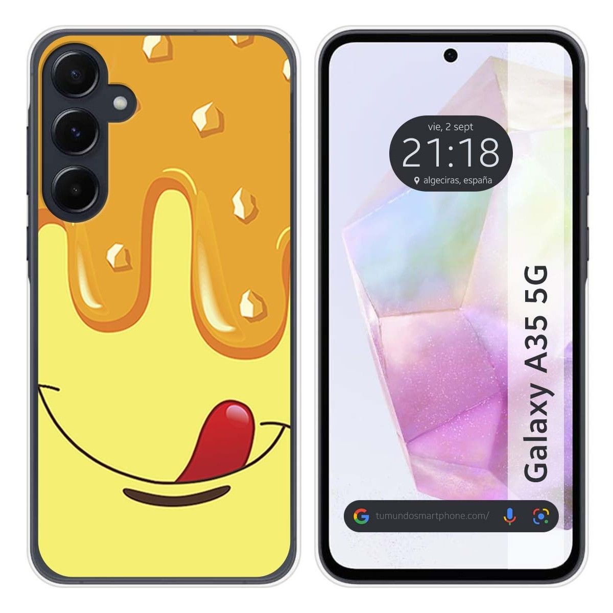Funda Silicona para Samsung Galaxy A35 5G diseño Helado Vainilla Dibujos