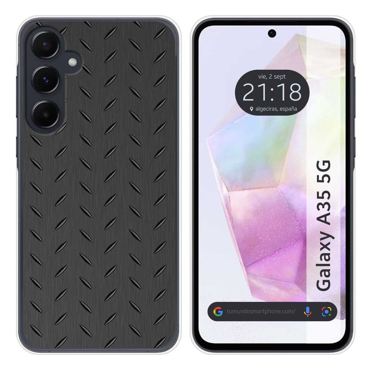 Funda Silicona para Samsung Galaxy A35 5G diseño Metal Dibujos