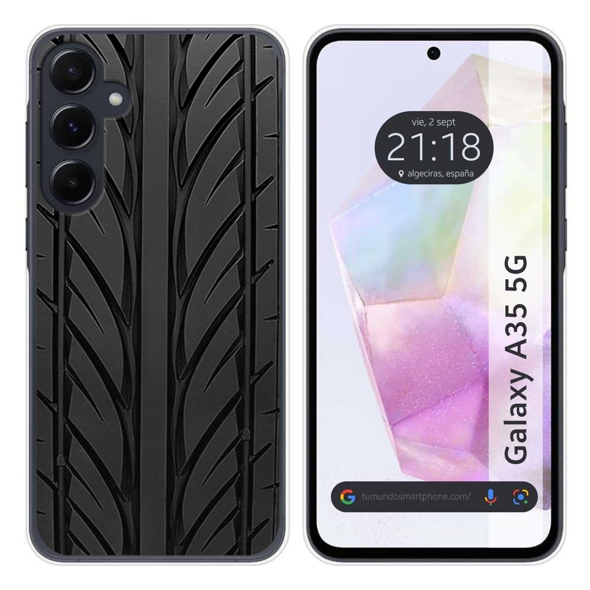 Funda Silicona para Samsung Galaxy A35 5G diseño Neumatico Dibujos