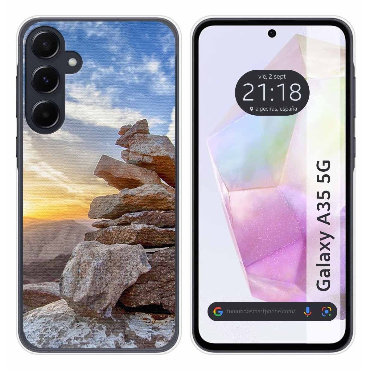 Funda Silicona para Samsung Galaxy A35 5G diseño Sunset Dibujos