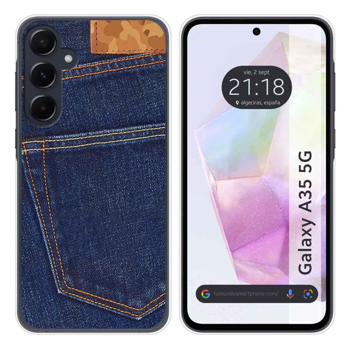 Funda Silicona para Samsung Galaxy A35 5G diseño Vaquero Dibujos