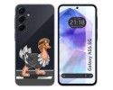Funda Silicona Transparente para Samsung Galaxy A55 5G diseño Avestruz Dibujos