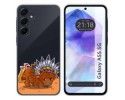 Funda Silicona Transparente para Samsung Galaxy A55 5G diseño Bufalo Dibujos