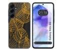Funda Silicona Transparente para Samsung Galaxy A55 5G diseño Hojas Dibujos