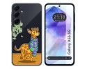 Funda Silicona Transparente para Samsung Galaxy A55 5G diseño Jirafa Dibujos
