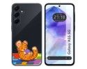 Funda Silicona Transparente para Samsung Galaxy A55 5G diseño Leopardo Dibujos