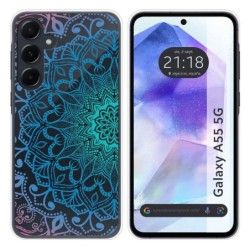 Funda Silicona Transparente para Samsung Galaxy A55 5G diseño Mandala Dibujos