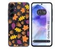 Funda Silicona Transparente para Samsung Galaxy A55 5G diseño Otoño Dibujos
