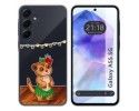 Funda Silicona Transparente para Samsung Galaxy A55 5G diseño Suricata Dibujos