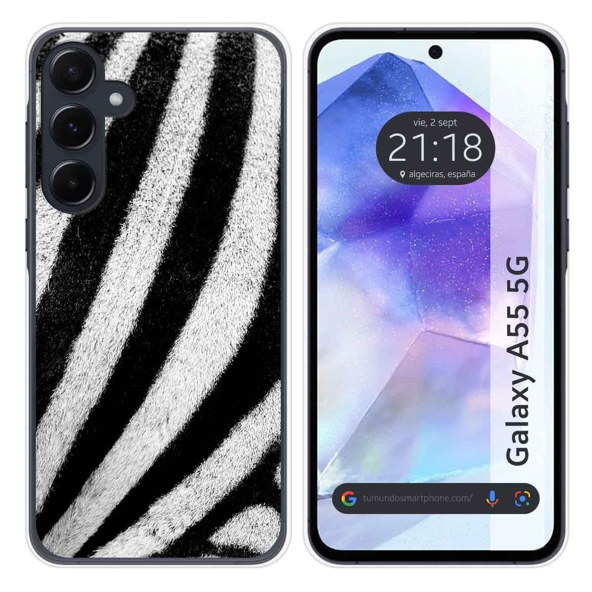 Funda Silicona para Samsung Galaxy A55 5G diseño Animal 02 Dibujos