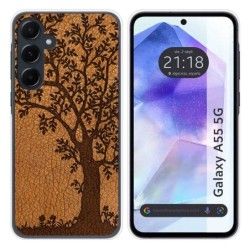 Funda Silicona para Samsung Galaxy A55 5G diseño Cuero 03 Dibujos