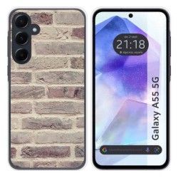 Funda Silicona para Samsung Galaxy A55 5G diseño Ladrillo 01 Dibujos